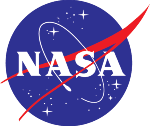 NASA logo in red and blue