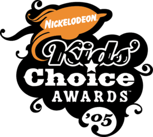 Nickelodeon kids choice awards in black and orange