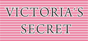 Victoria's Secret logo on pink background